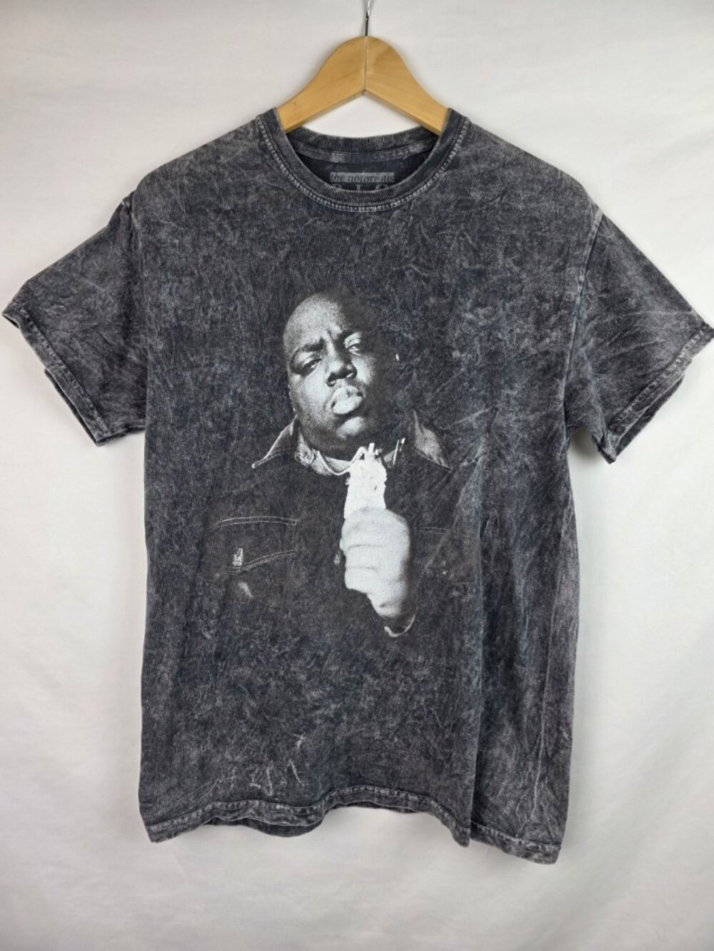 The Notorious BIG Shirt Size Medium Black B.I.G. Biggie Smalls Short Sleeve Top